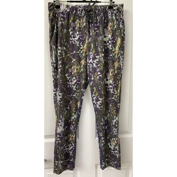 Lululemon jet crop luxtreme 6 pants joggers Floral Sport Backdrop Iris Flower - Picture 5 of 8